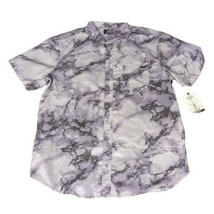 Billabong purple sunday's button down shirt size medium